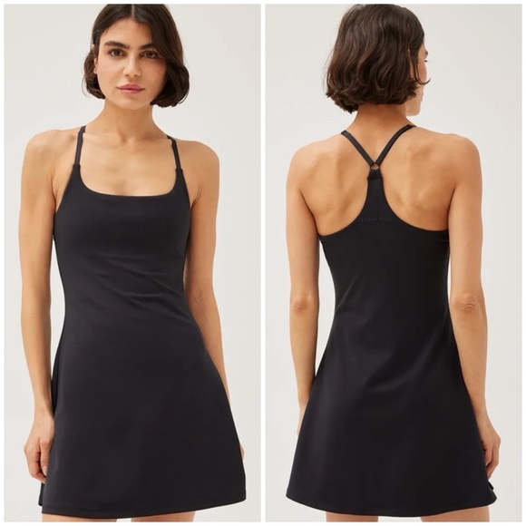 Outdoor Voices Tech Sweat Move Free Dress in Black - Picture 1 of 14